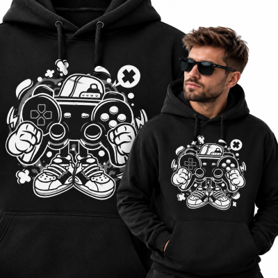 BLUZA Z KAPTUREM ANIMOWANA STREET GAMER